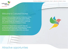 Tablet Screenshot of colouredfinches.com